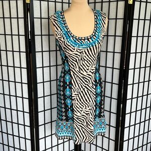 Nanette Lepore Safari Sheath Pullover Dress M